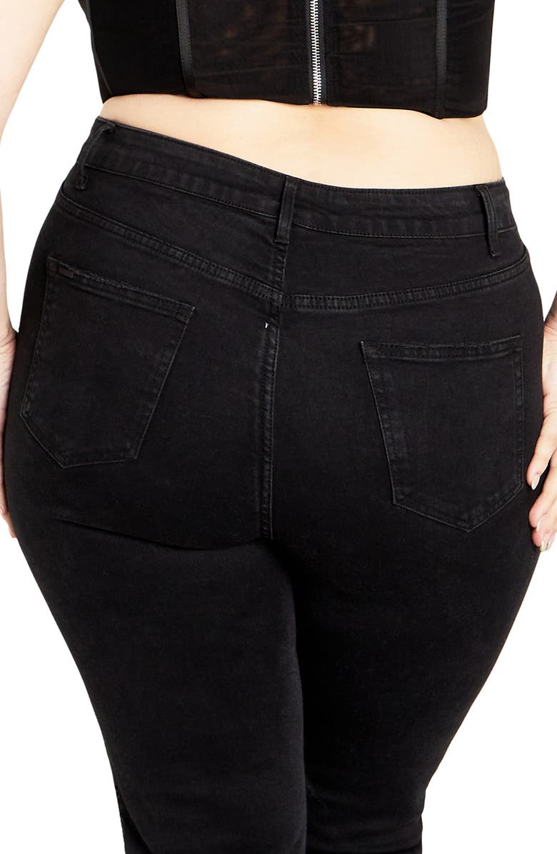 City Chic Amaya Strapless Mesh Corset Top, Alternate, color,