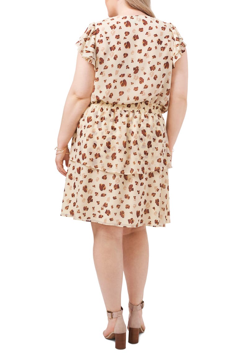Double Layer Skirt, Alternate, color, FLOATING LEOPARD