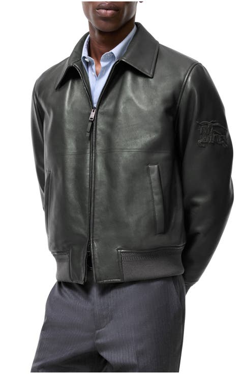 Leather Bloomsbury Bomber Jacket