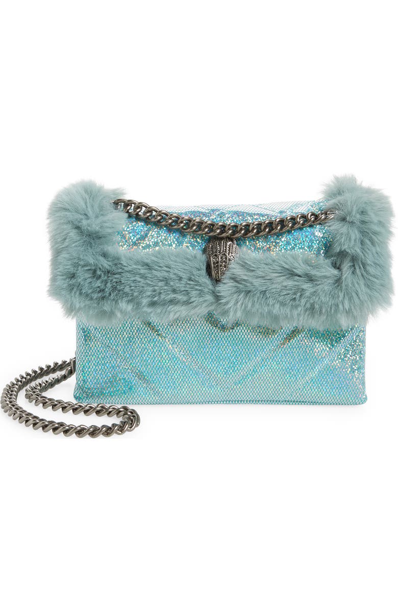 Kurt Geiger London Mini Kensington Faux Fur Crossbody Bag, Main, color,