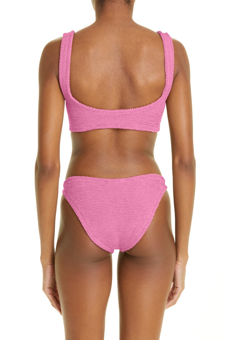 Crinkle Two-Piece Swimsuit, Alternate, color, BUBBLEGUM