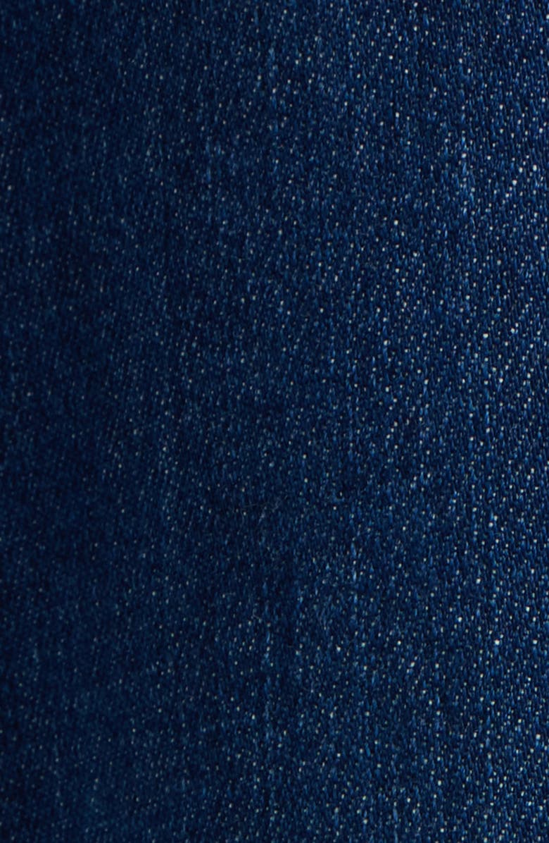 KOBI HALPERIN Ysabelle Raw Release Hem Denim Skirt, Alternate, color, Medium Indigo