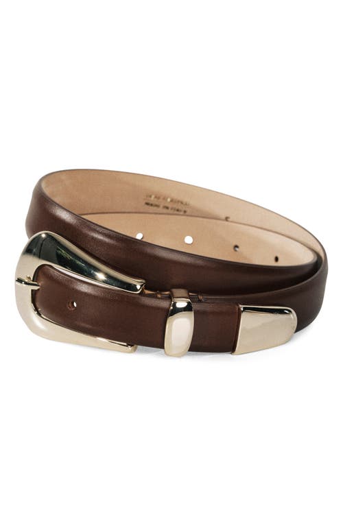 Déhanche Colette Leather Belt in Mahogany/Pale Gold  product