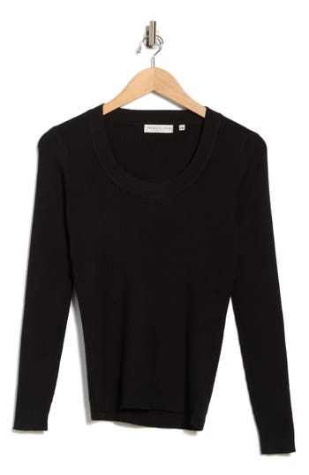 Patrizia Luca Rib Knit Sweater In Black