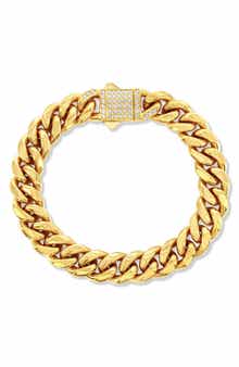 Mens Pavé Miami Cuban Chain Bracelet
