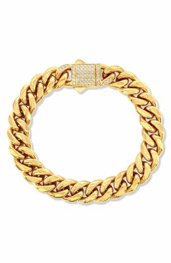Mens Pavé Miami Cuban Chain Bracelet