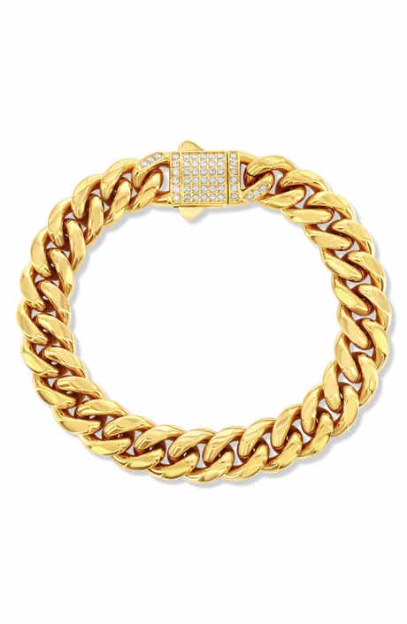 Mens Pavé Miami Cuban Chain Bracelet