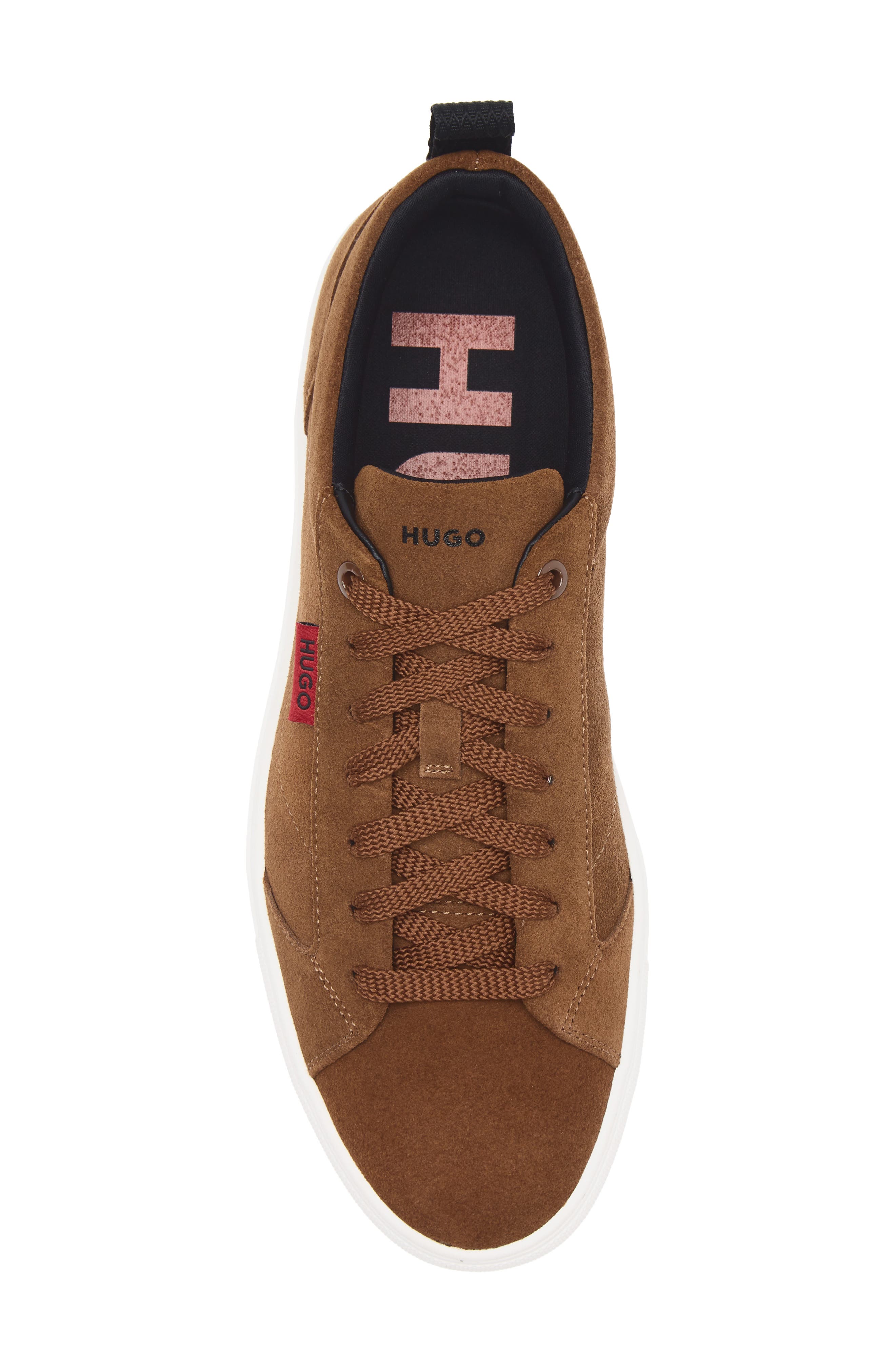 BOSS Morrie Tennis Sneaker, Alternate, color, Medium Brown