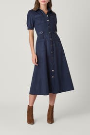 Shoshanna Suede and Leather Jenson Dress