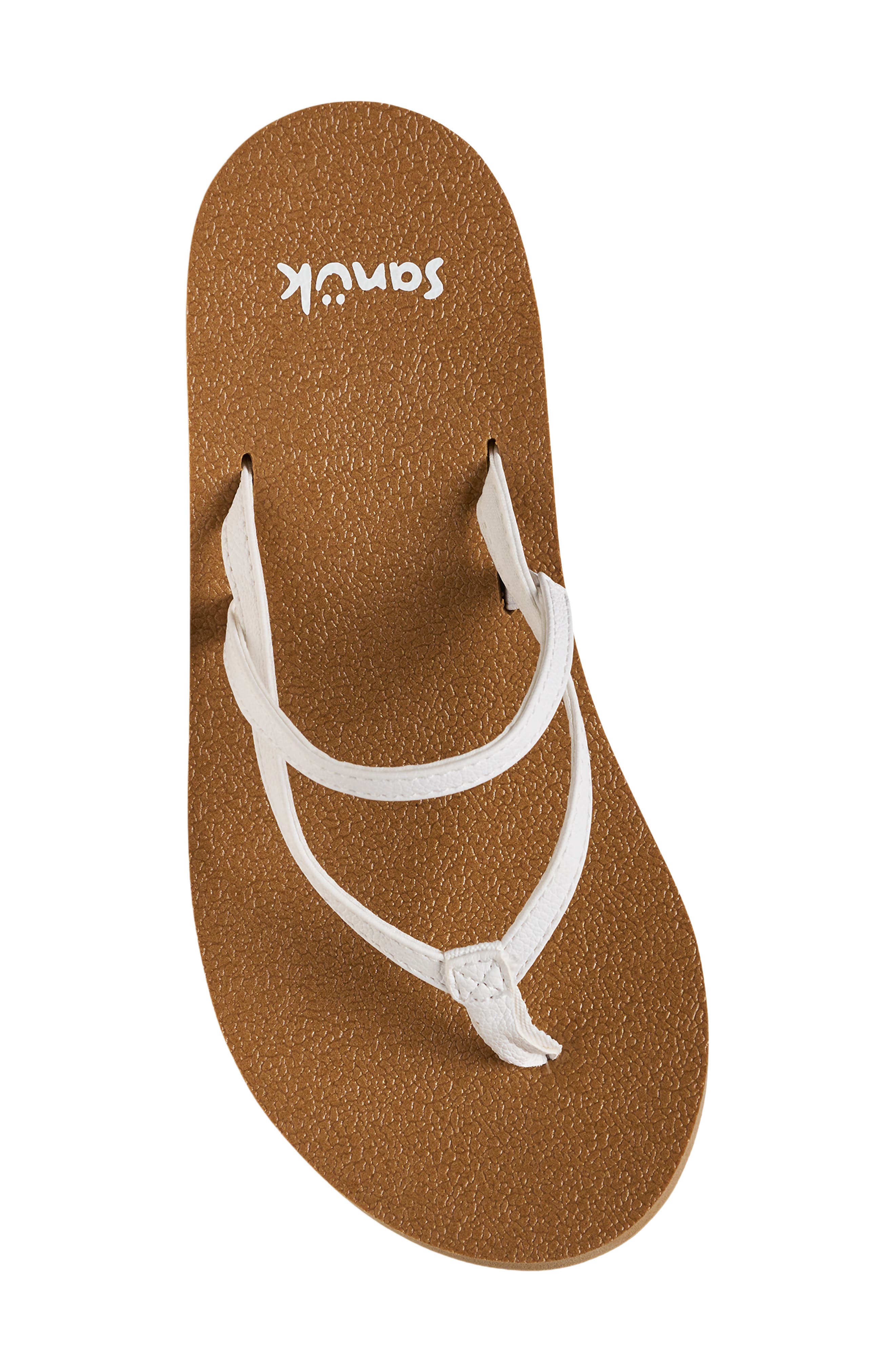 Yoga Strappy Sandal, Alternate, color, WHITE