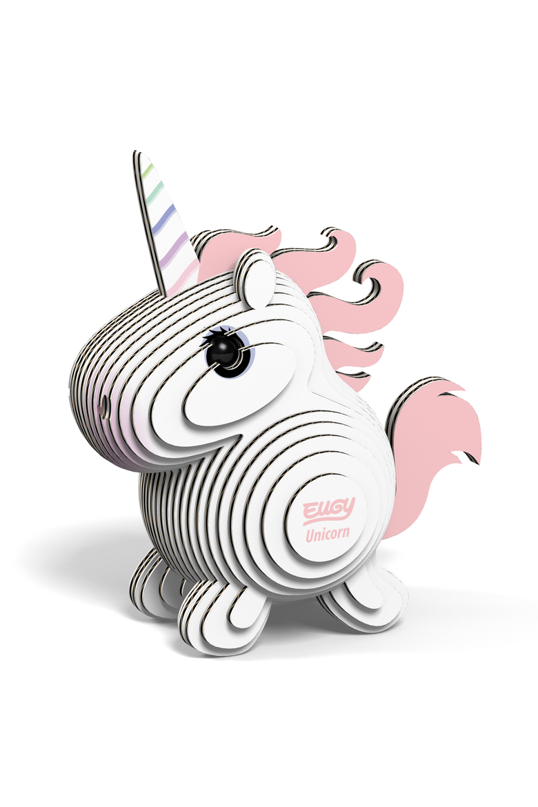 Unicorn 3D Puzzle, Alternate, color, No Color