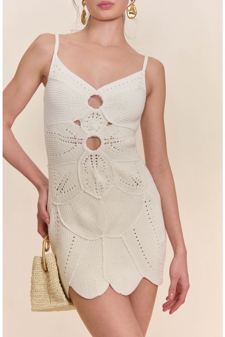 Marlow Knit Minidress, Alternate, color, OFF WHITE