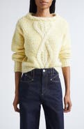Isabel Marant Dorota Alpaca & Mohair Blend Cable Sweater