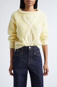 Isabel Marant Dorota Alpaca & Mohair Blend Cable Sweater