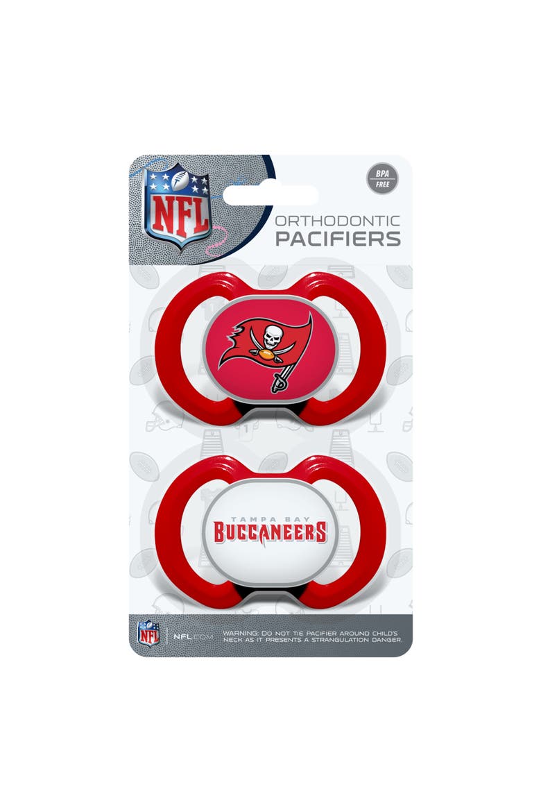 Tampa Bay Buccaneers Pacifier 2-Pack, Alternate, color, Multicolor