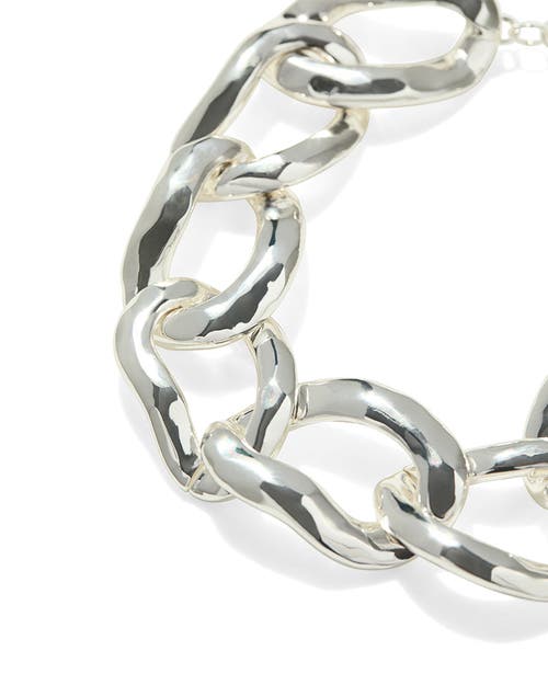 Weworewhat Chunky Chain Choker In Silver