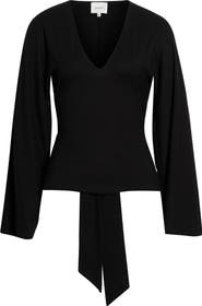 Reformation Hadley Tie Waist Knit Top