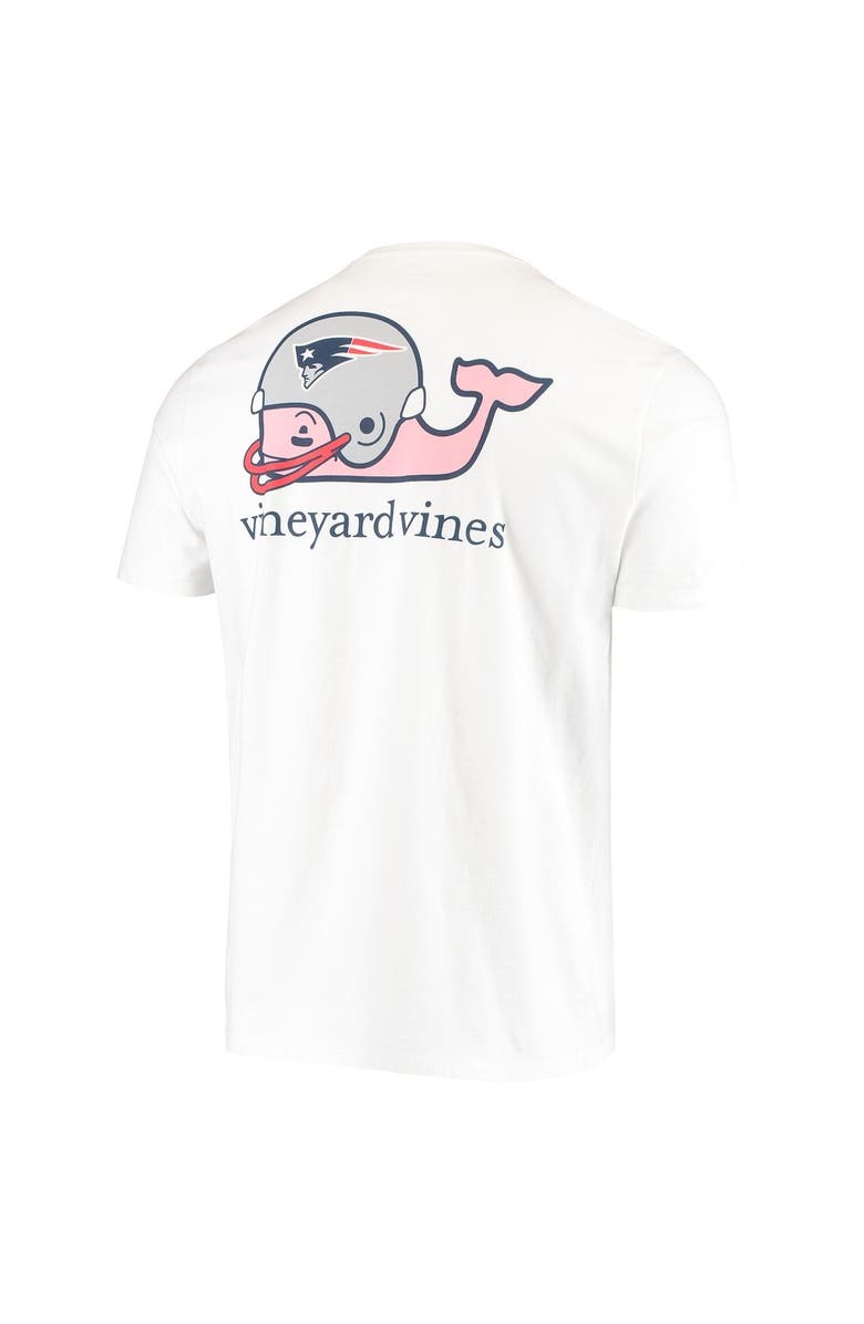 vineyard vines Men's Vineyard Vines White New England Patriots Big & Tall Helmet T-Shirt, Alternate, color, 