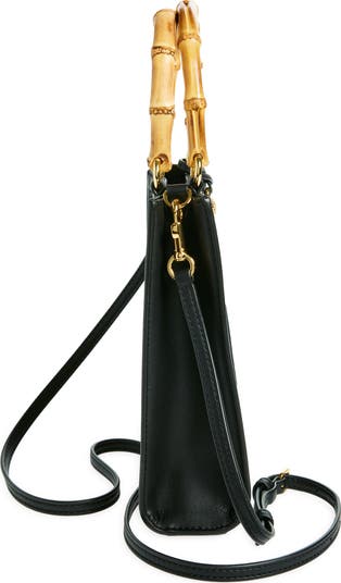 Veronica Beard Small Bamboo Woven Leather Shopper | Nordstrom