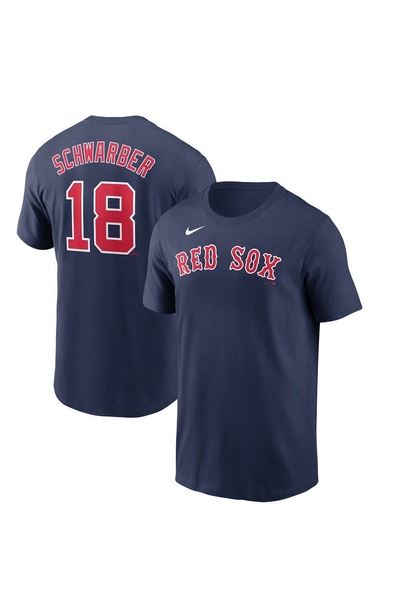 Nike Men's Nike Kyle Schwarber Navy Boston Red Sox Name & Number T-Shirt, Main, color, 