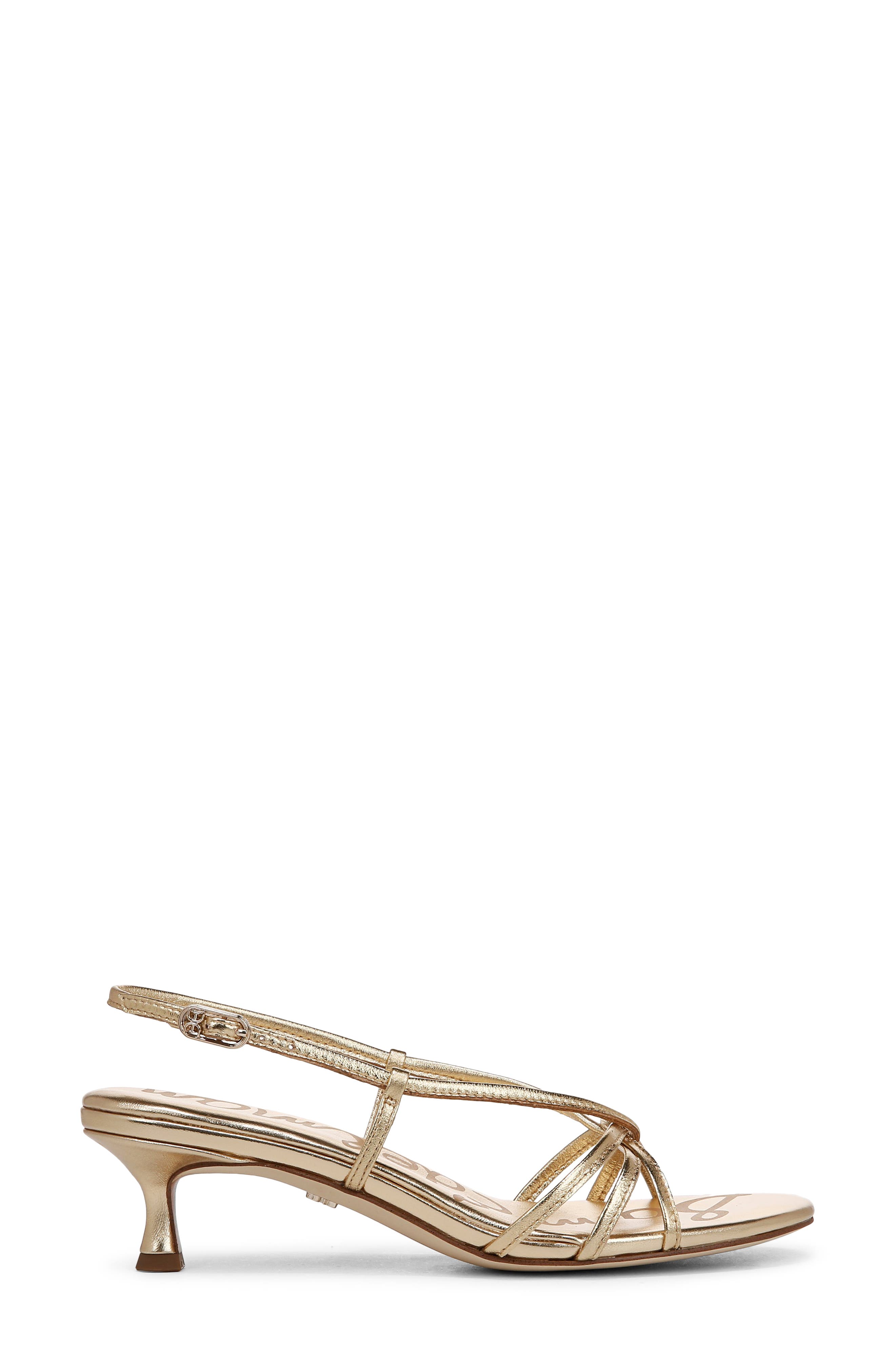 Sam Edelman Cressa Slingback Kitten Heel Sandal, Alternate, color, Amber Gold