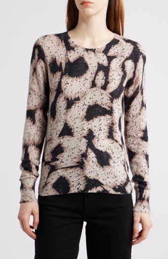 NIC+ZOE Abstract Animal Print Supersoft Sweater