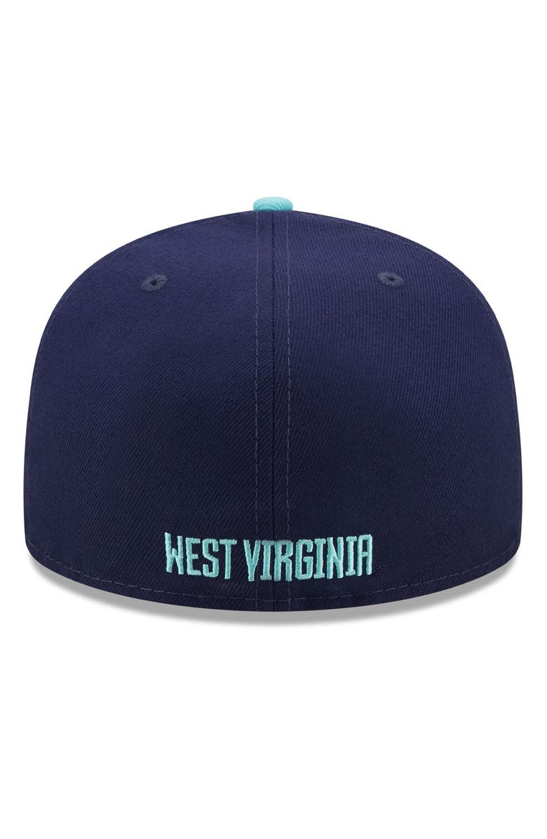 New Era Men's New Era Navy/Light Blue West Virginia Mountaineers 59FIFTY Fitted Hat, Alternate, color, Navy