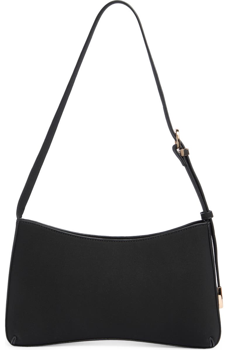 URBAN EXPRESSIONS HANDBAGS Faux Suede Shoulder Bag, Alternate, color, Black