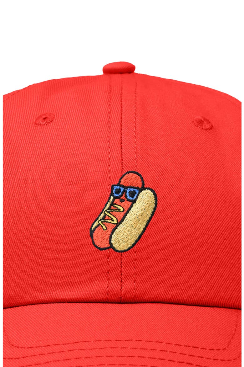 Dog Days Embroidered Casual Cap, Alternate, color, Red