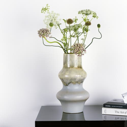 Dina Decor Dunes Blue Vase In Neutral