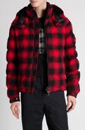 Moncler Airor Buffalo Check Down Puffer Jacket