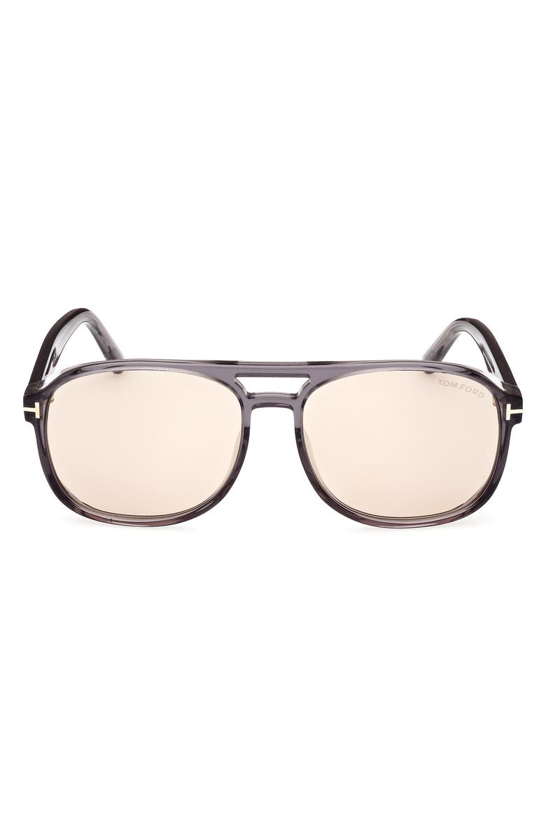 TOM FORD Rosco 58mm Navigator Sunglasses, Main, color,
