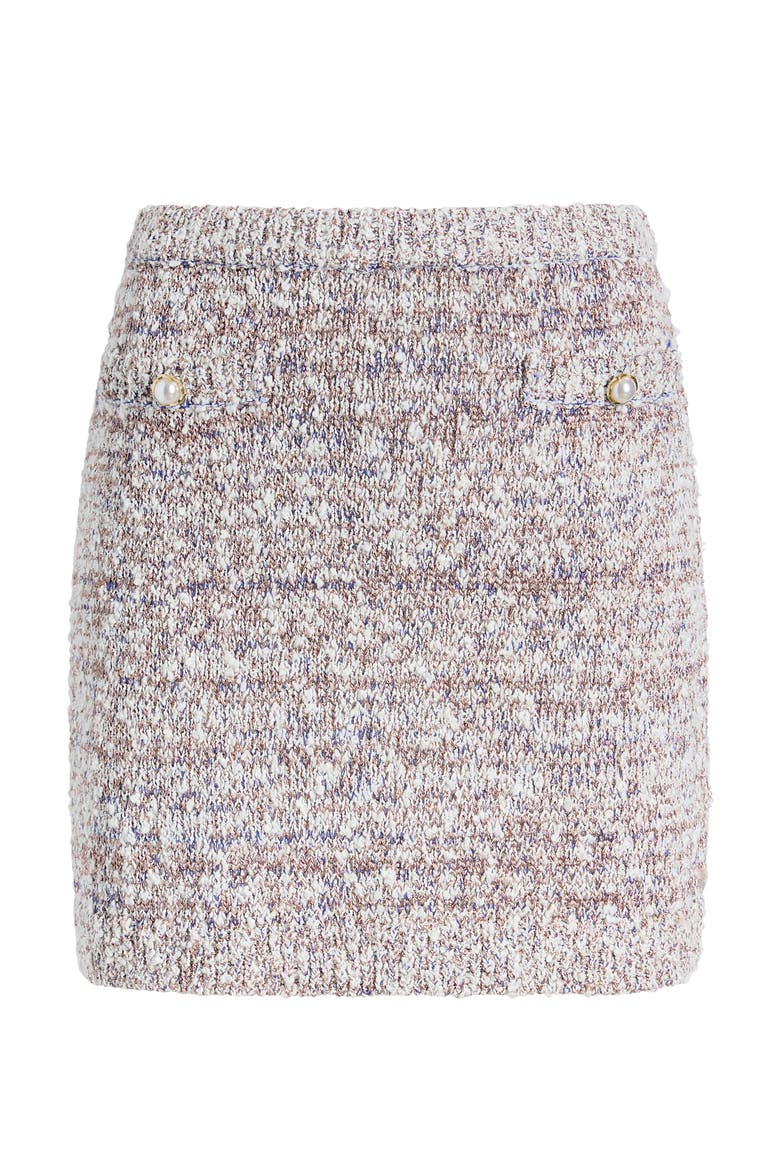 Adalee Boulclé Miniskirt, Alternate, color, MOCHA/ IRIS MARL