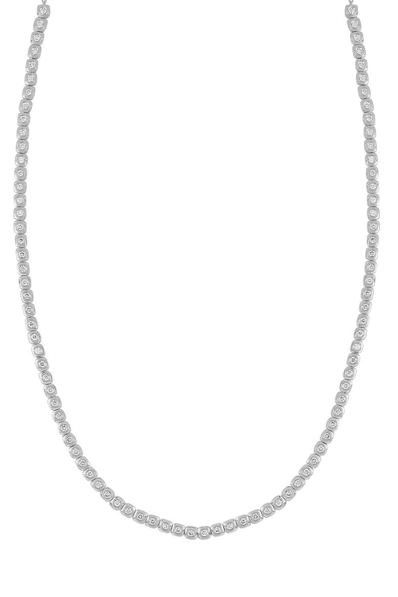 Monaco Diamond Tennis Necklace, Main, color, 18K WHITE GOLD