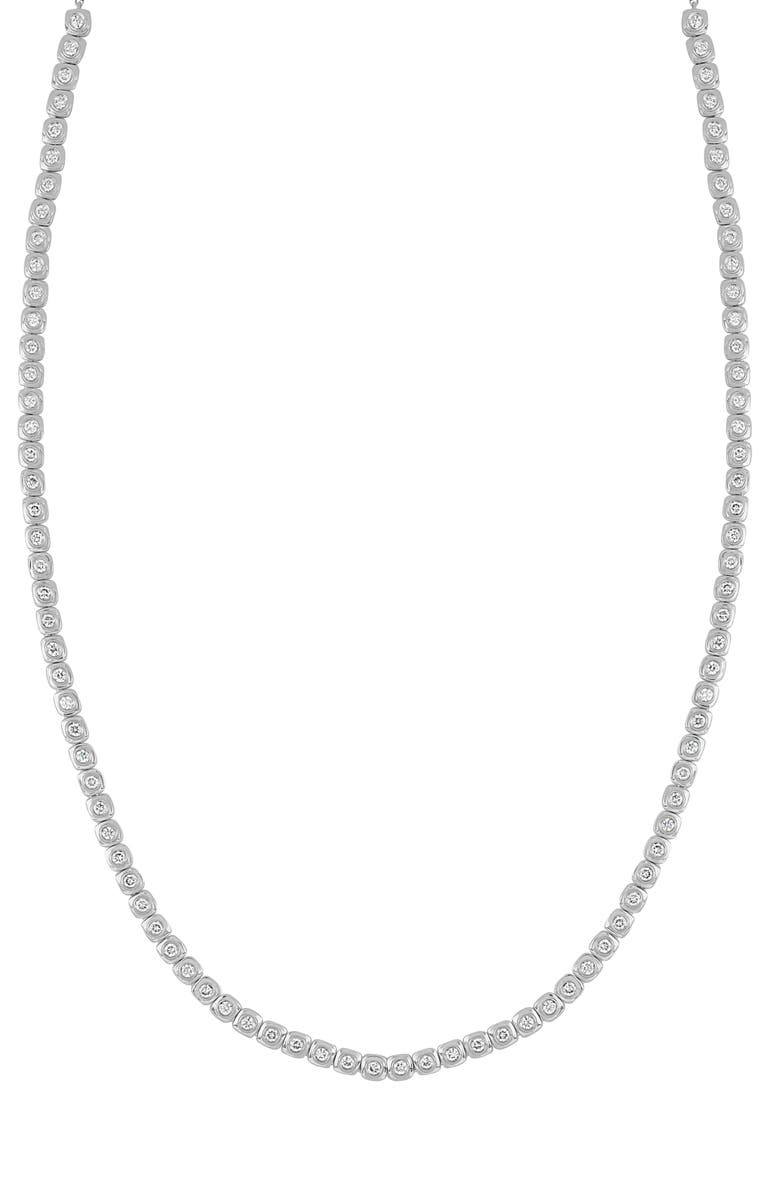 Bony Levy Monaco Diamond Tennis Necklace, Main, color, 18K White Gold