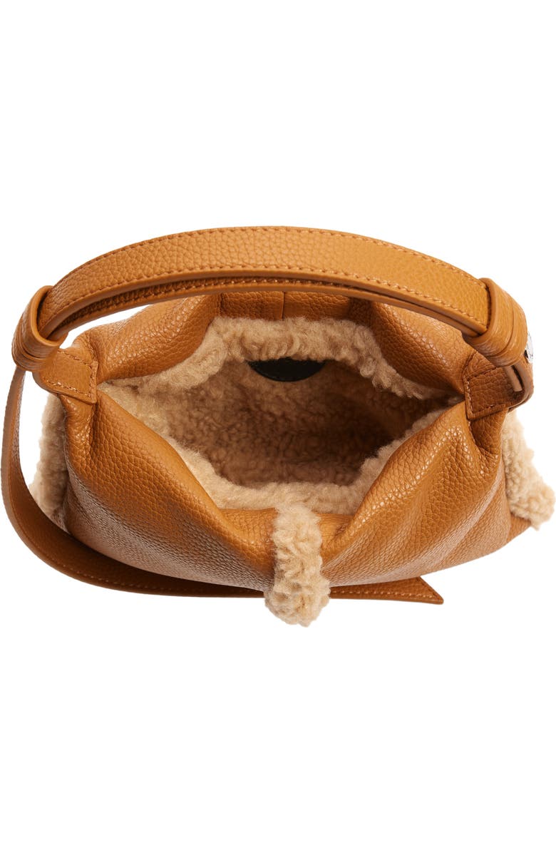 Simon Miller Mini Puffin Convertible Faux Leather & Faux Shearling Handbag, Alternate, color,