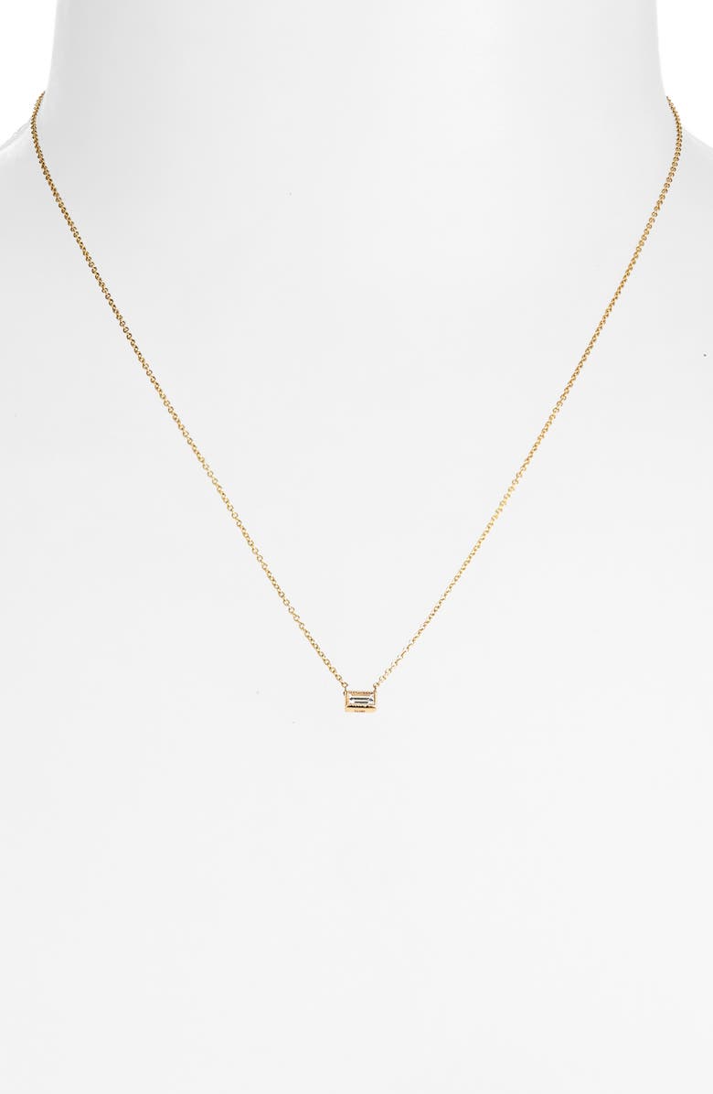 Sethi Couture Diamond Bezel Pendant Necklace, Alternate, color, 