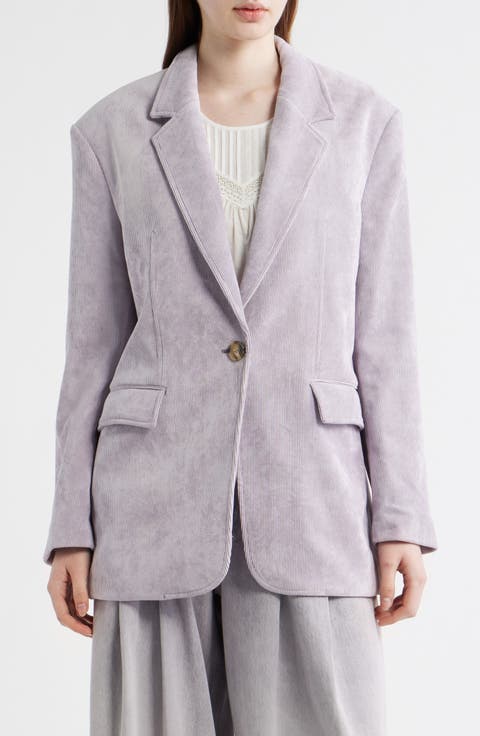 Jacodi One-Button Corduroy Jacket