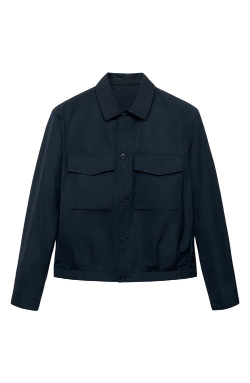 Mango Water Repellent Jacket In Blue