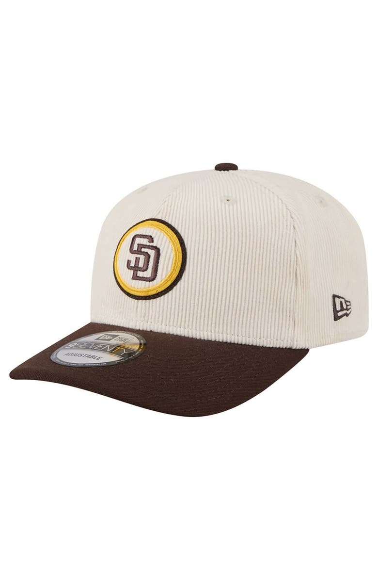 New Era Men's New Era  Cream San Diego Padres Loyal 9SEVENTY Adjustable Hat, Alternate, color, 