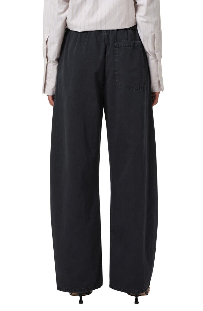 Citizens of Humanity Aurora Pull-On Cotton & Hemp Pants, Alternate, color, Washed Black