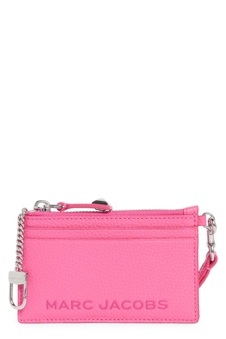 Bold SLG Top Zip Wristlet, Main, color, MAGENTA