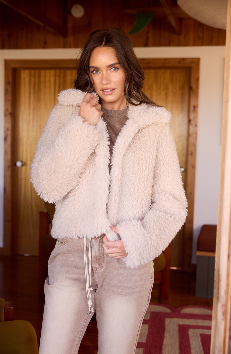 Talisman the Label Stuart Faux Fur Jacket, Alternate, color, Beige