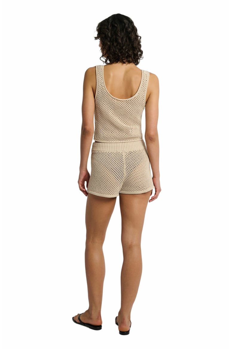 Crochet Knit Scoop Tank, Alternate, color, SANDSHELL
