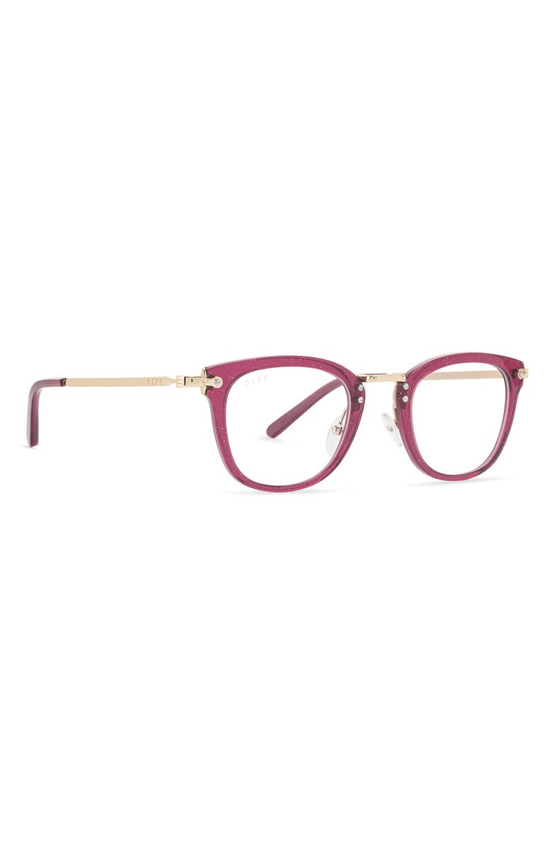 DIFF 46mm Rue Cat Eye Optical Glasses, Alternate, color,
