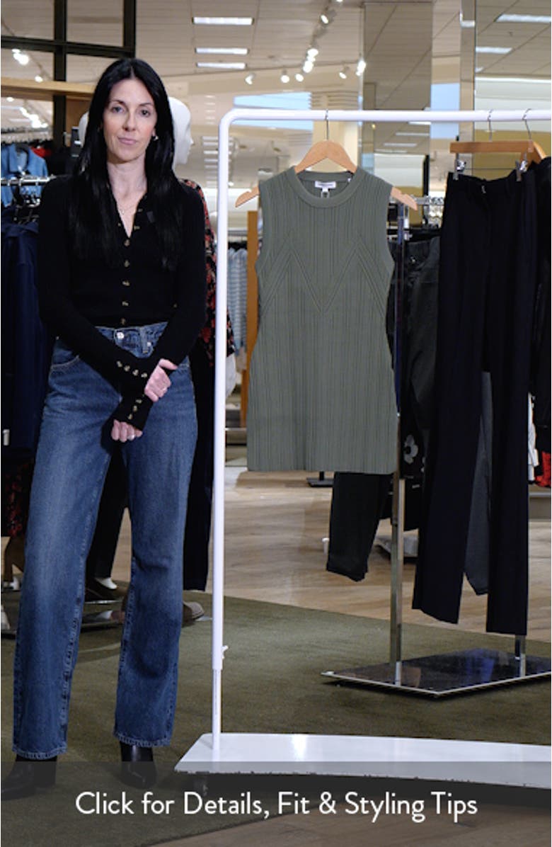 Semma Mixed Rib Sleeveless Tunic Sweater, sales video thumbnail