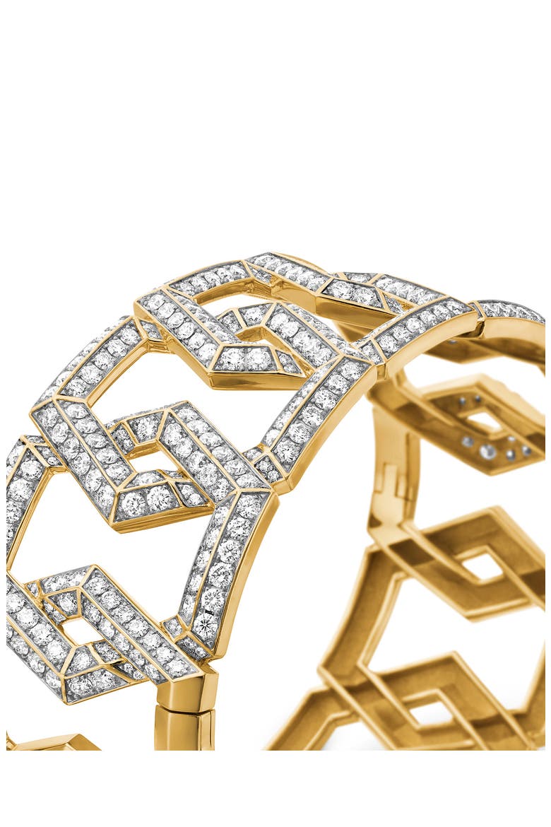 Carlyle Bracelet in 18K Yellow Gold with Pavé Diamonds, Alternate, color, 18K YELLOW GOLD