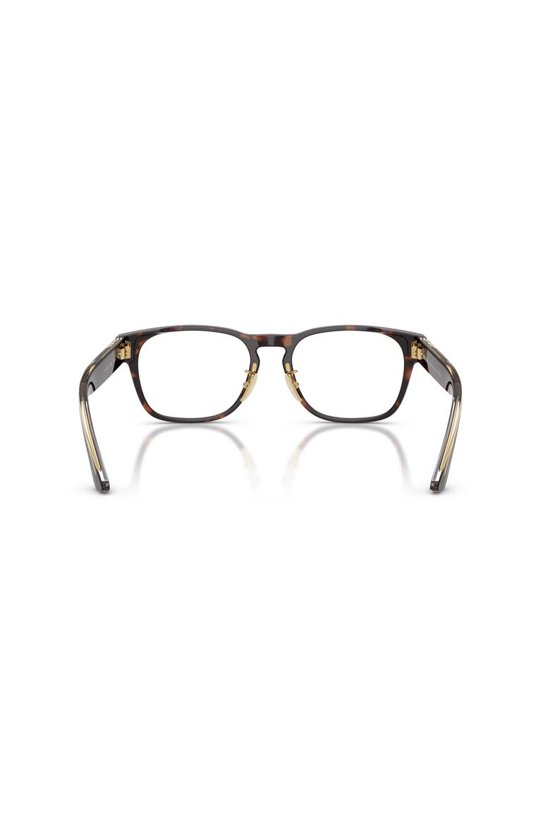 52mm Rectangle optical glasses, Alternate, color, Tortoise