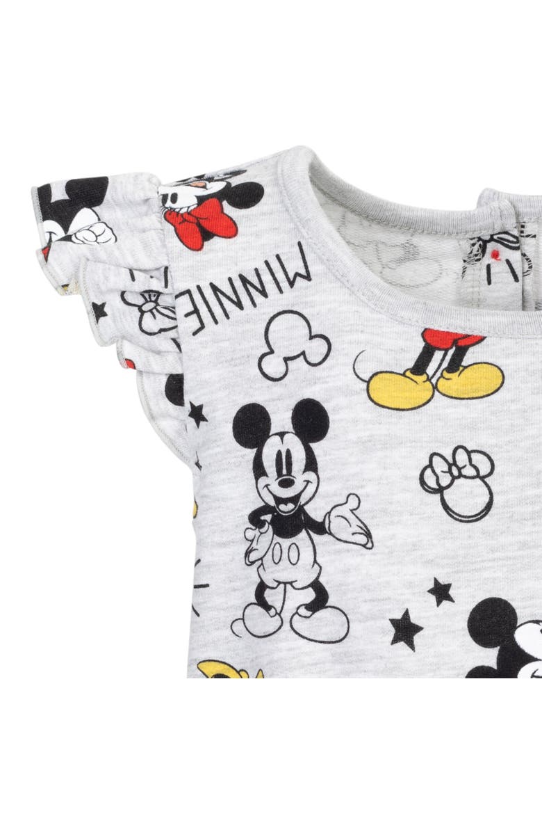 Sleeveless Skater Romper, Alternate, color, Minnie Mouse Multicolor
