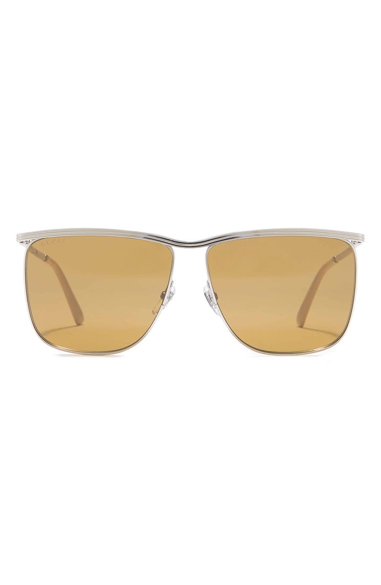 Gucci 62mm Square Sunglasses, Main, color,